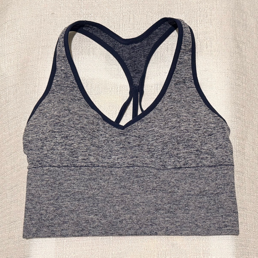 PINK Victoria's Secret Seamless Lightly Lined Bralette with Navy Trim